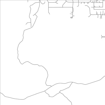 ROAD MAP OF LINDEN, ARIZONA BY MAPBAKES