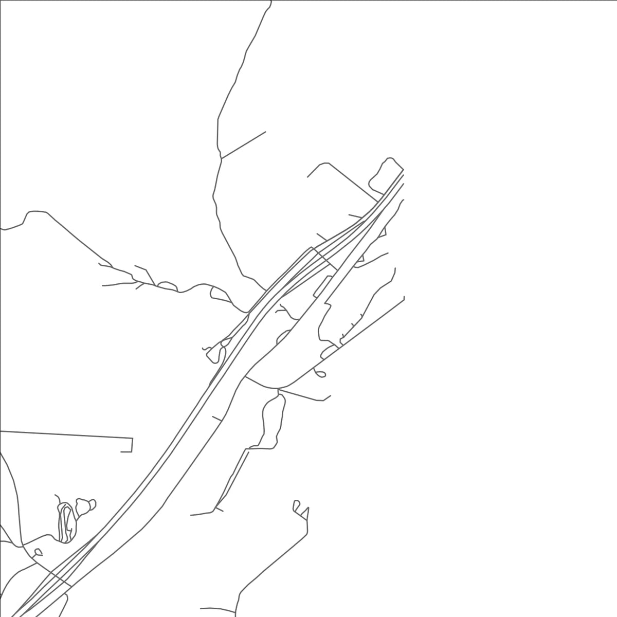 ROAD MAP OF LUPTON, ARIZONA BY MAPBAKES