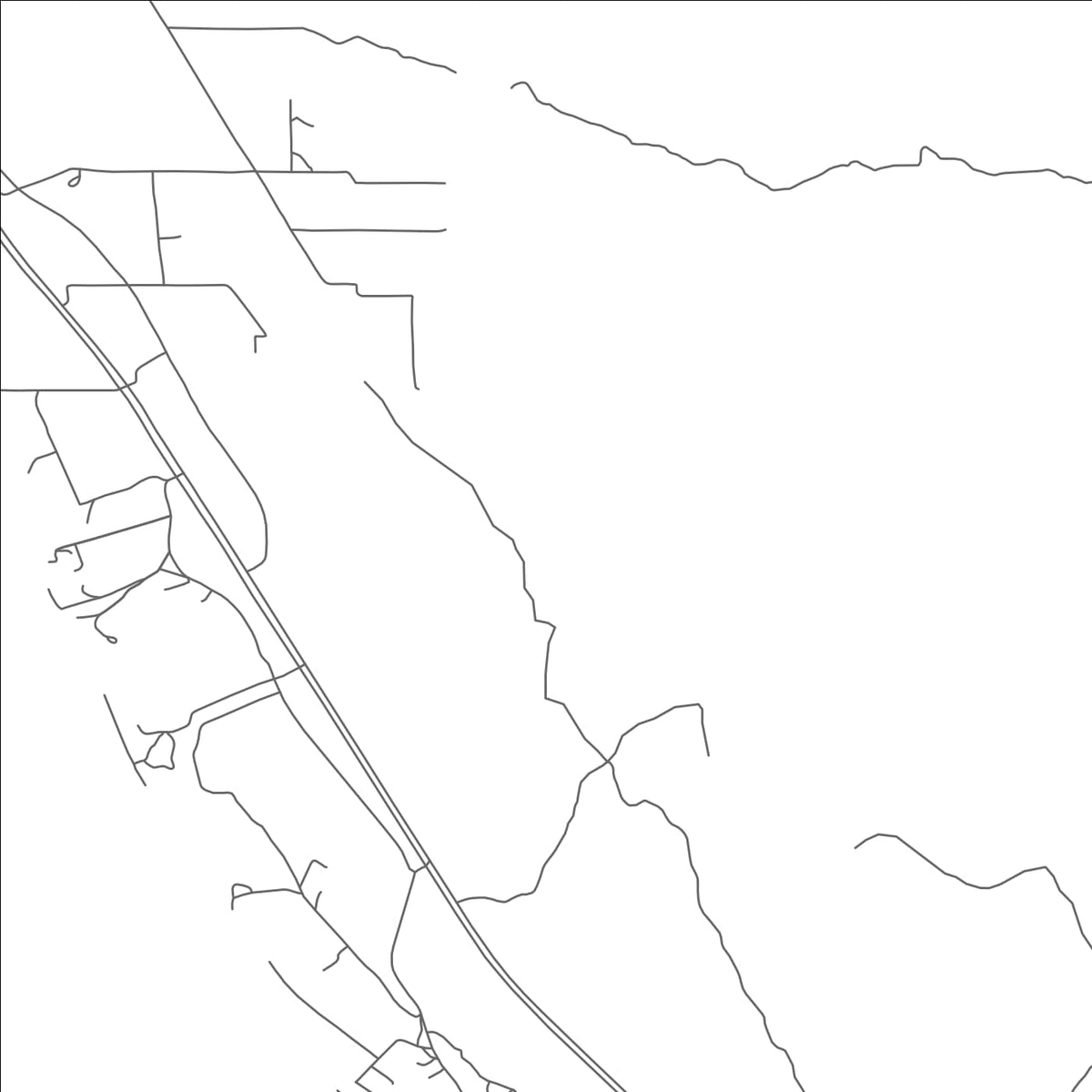 ROAD MAP OF MAYER, ARIZONA BY MAPBAKES