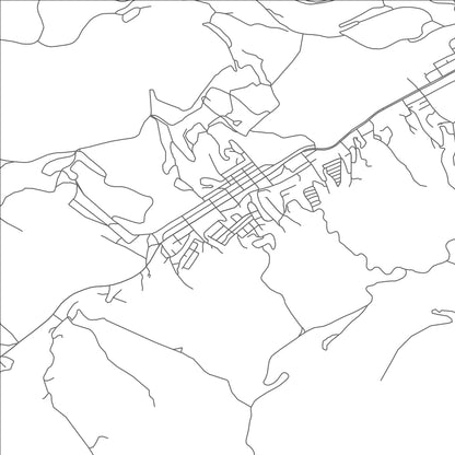 ROAD MAP OF MIAMI, ARIZONA BY MAPBAKES