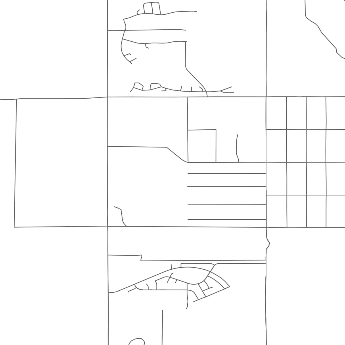 ROAD MAP OF MOJAVE RANCH ESTATES, ARIZONA BY MAPBAKES
