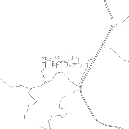 ROAD MAP OF OXBOW ESTATES, ARIZONA BY MAPBAKES