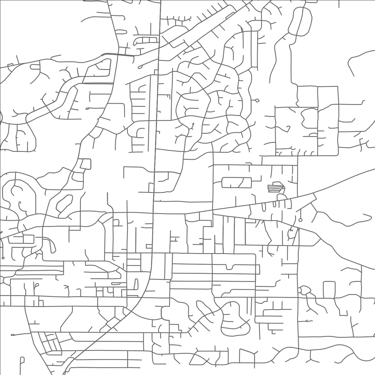 ROAD MAP OF PAYSON, ARIZONA BY MAPBAKES