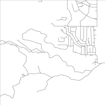 ROAD MAP OF PEEPLES VALLEY, ARIZONA BY MAPBAKES