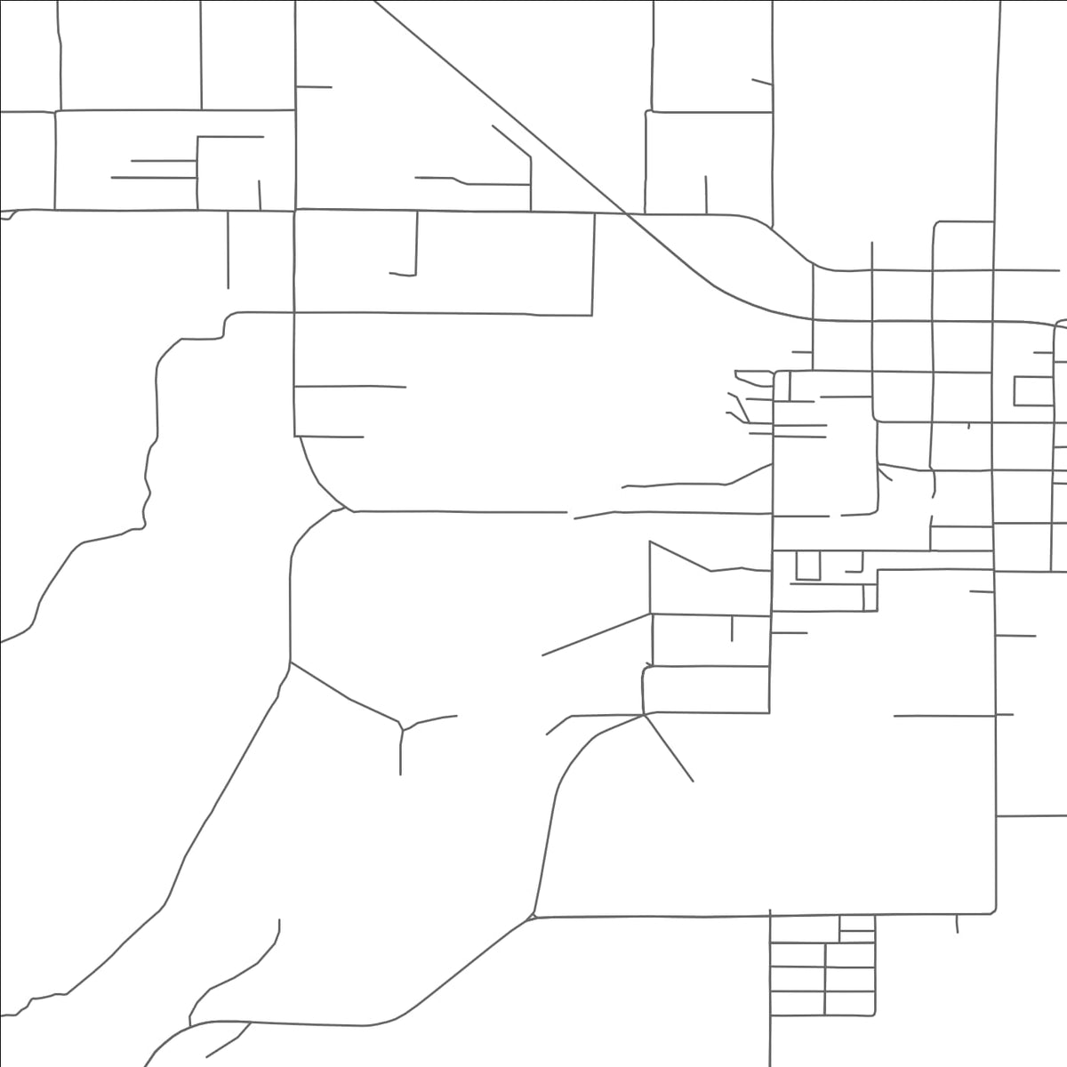 ROAD MAP OF PIMA, ARIZONA BY MAPBAKES