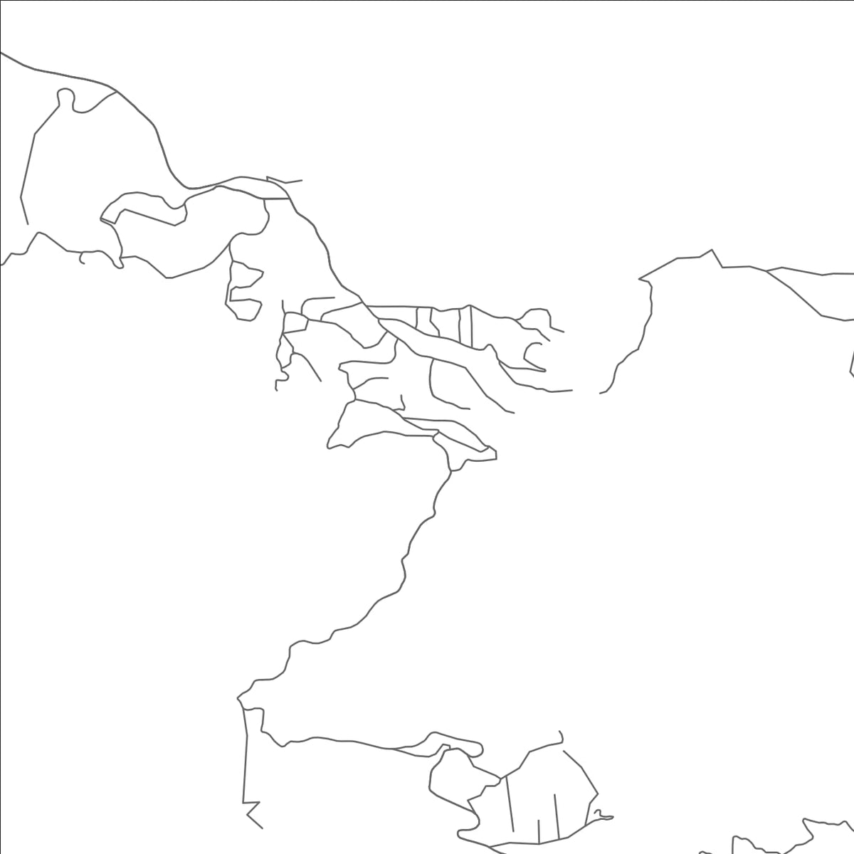 ROAD MAP OF PINE LAKE, ARIZONA BY MAPBAKES