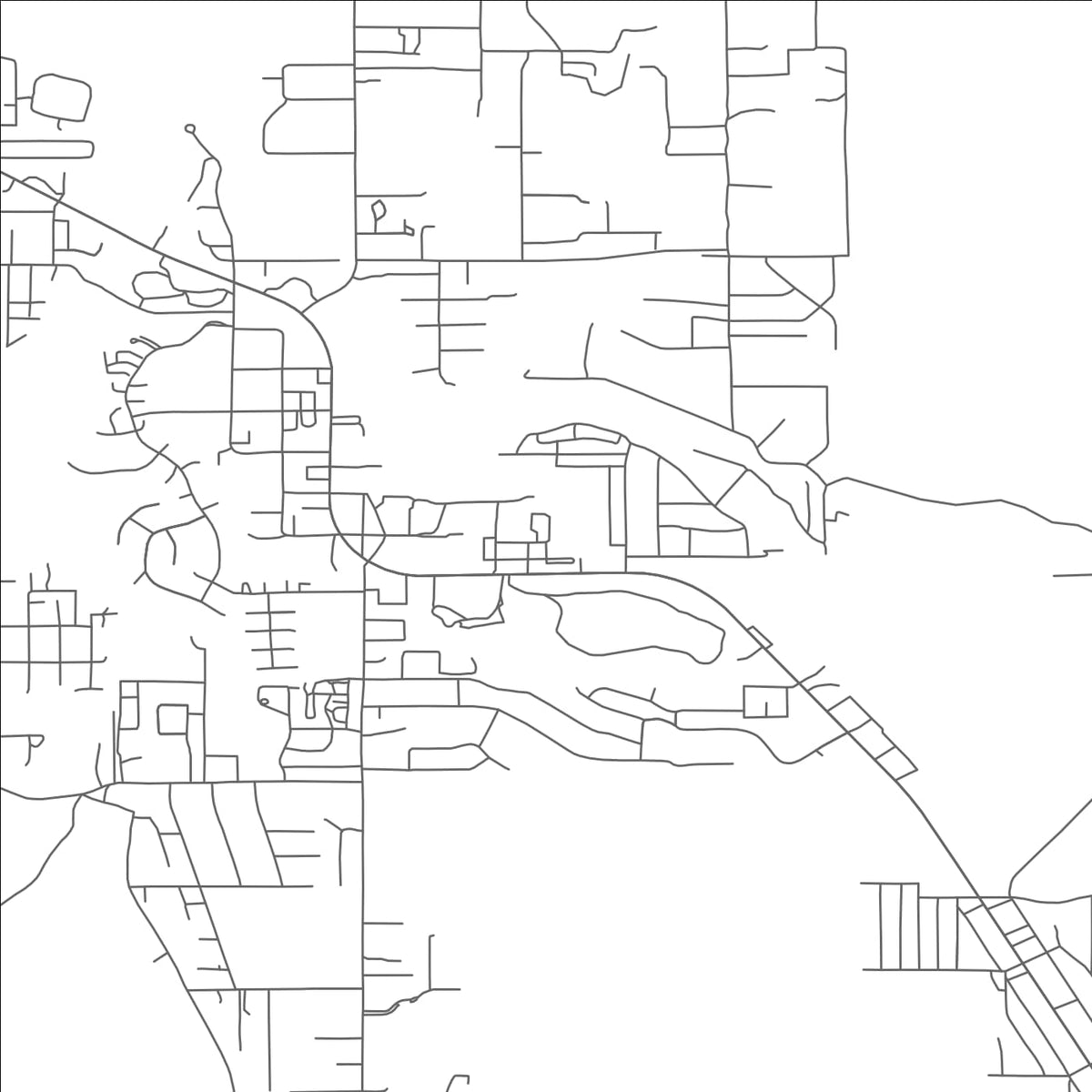 ROAD MAP OF PINETOP COUNTRY CLUB, ARIZONA BY MAPBAKES