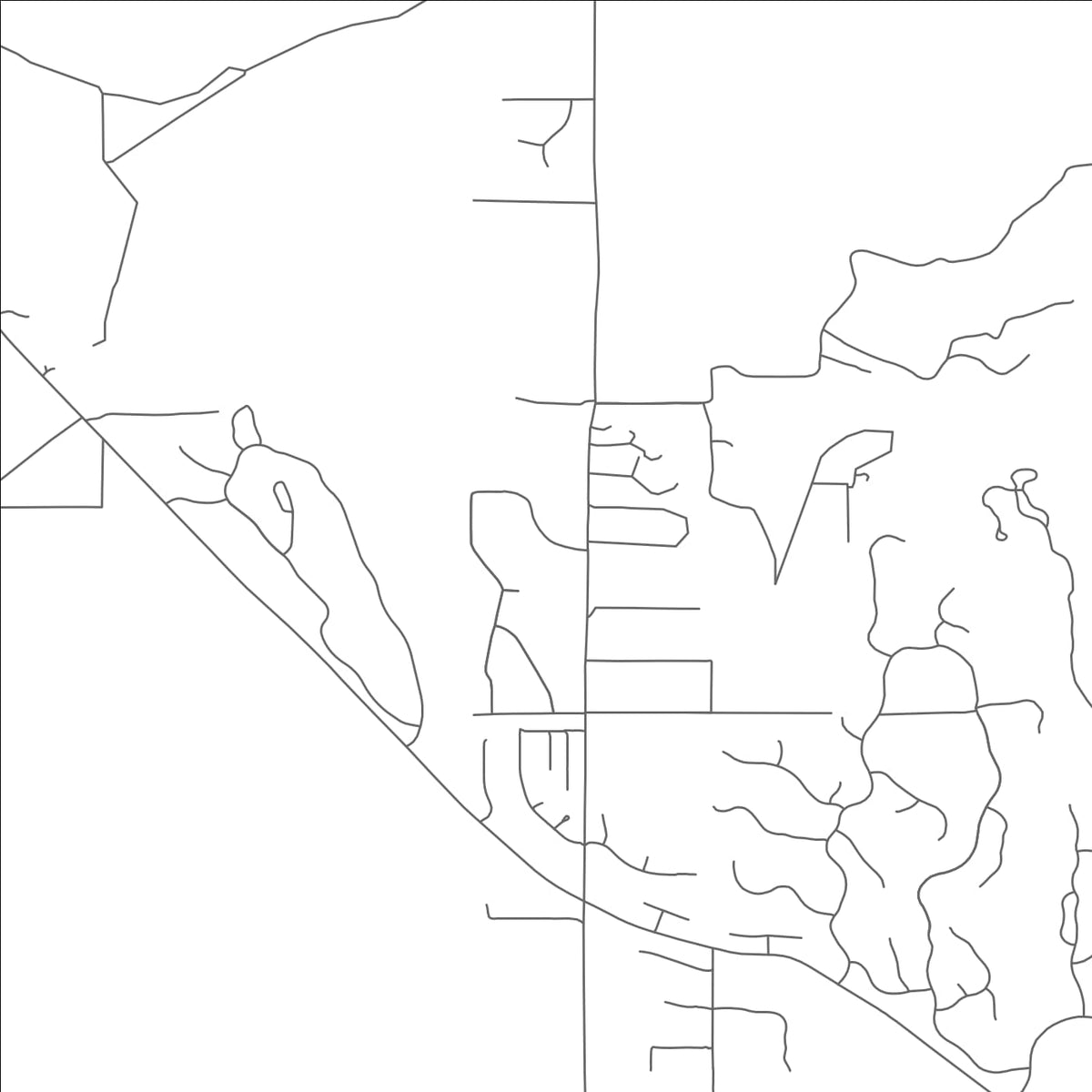 ROAD MAP OF RINCON VALLEY, ARIZONA BY MAPBAKES