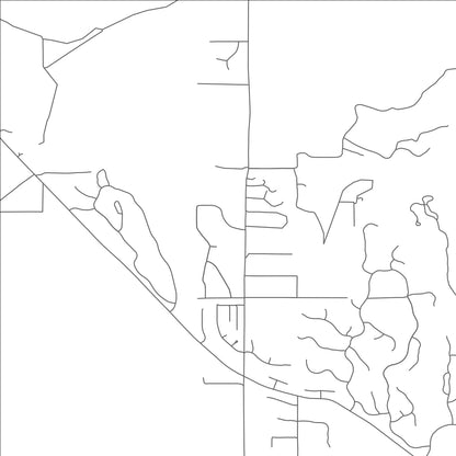 ROAD MAP OF RINCON VALLEY, ARIZONA BY MAPBAKES