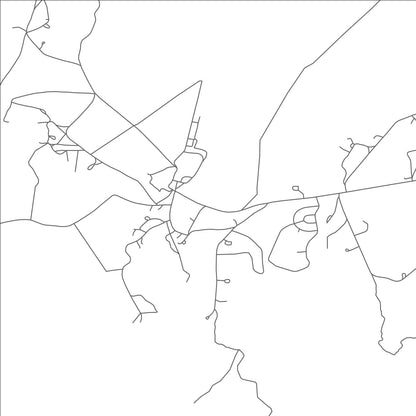 ROAD MAP OF ROUGH ROCK, ARIZONA BY MAPBAKES
