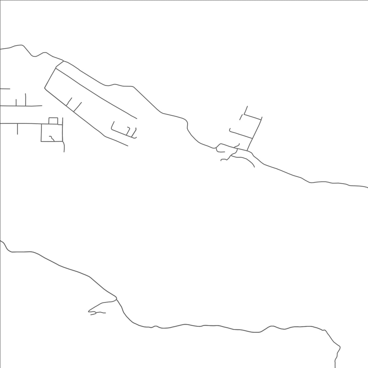ROAD MAP OF ROUND VALLEY, ARIZONA BY MAPBAKES