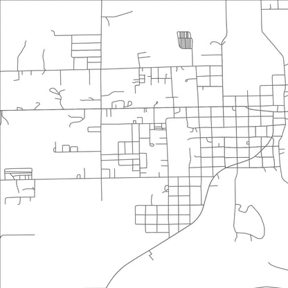 ROAD MAP OF ST. JOHNS, ARIZONA BY MAPBAKES