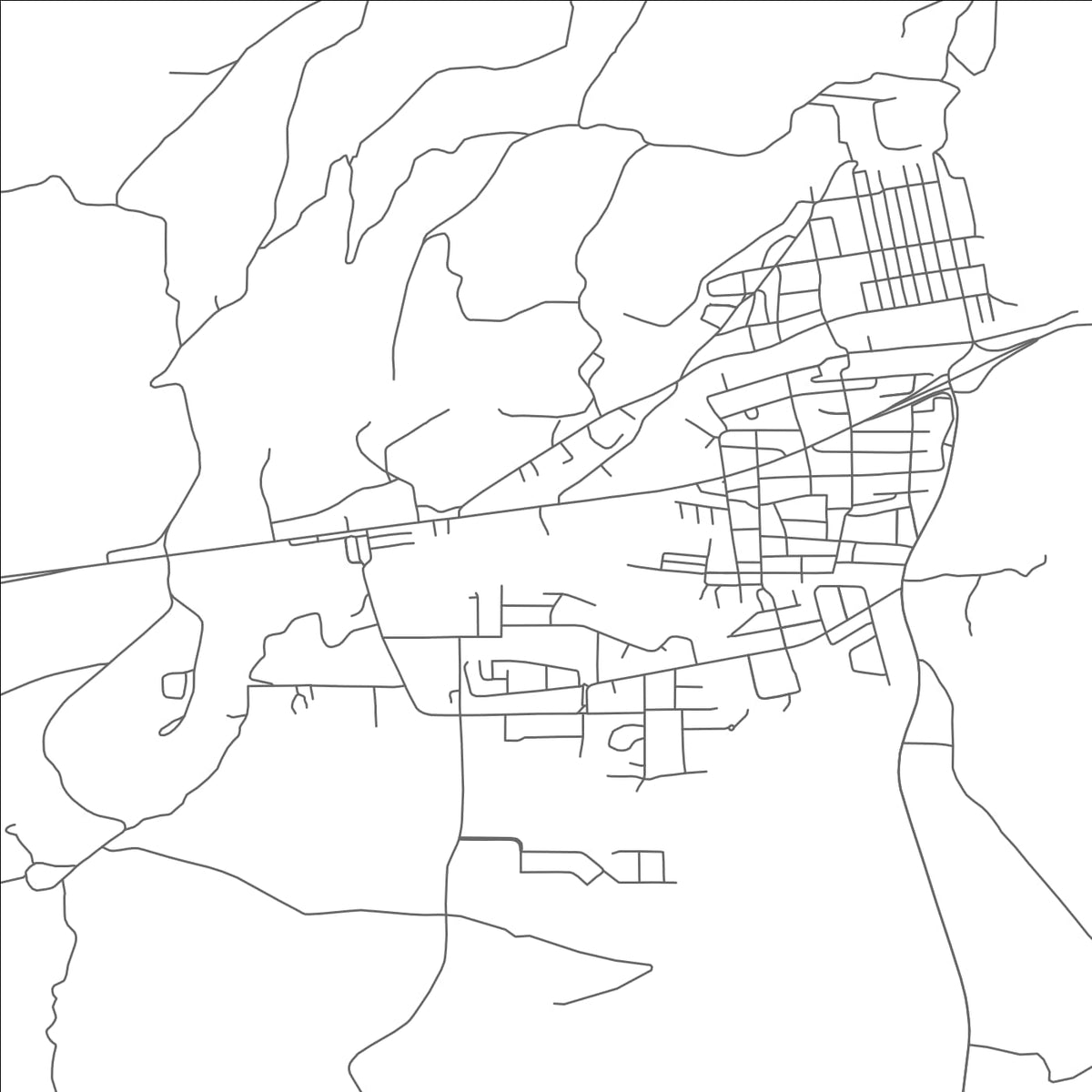 ROAD MAP OF SUPERIOR, ARIZONA BY MAPBAKES