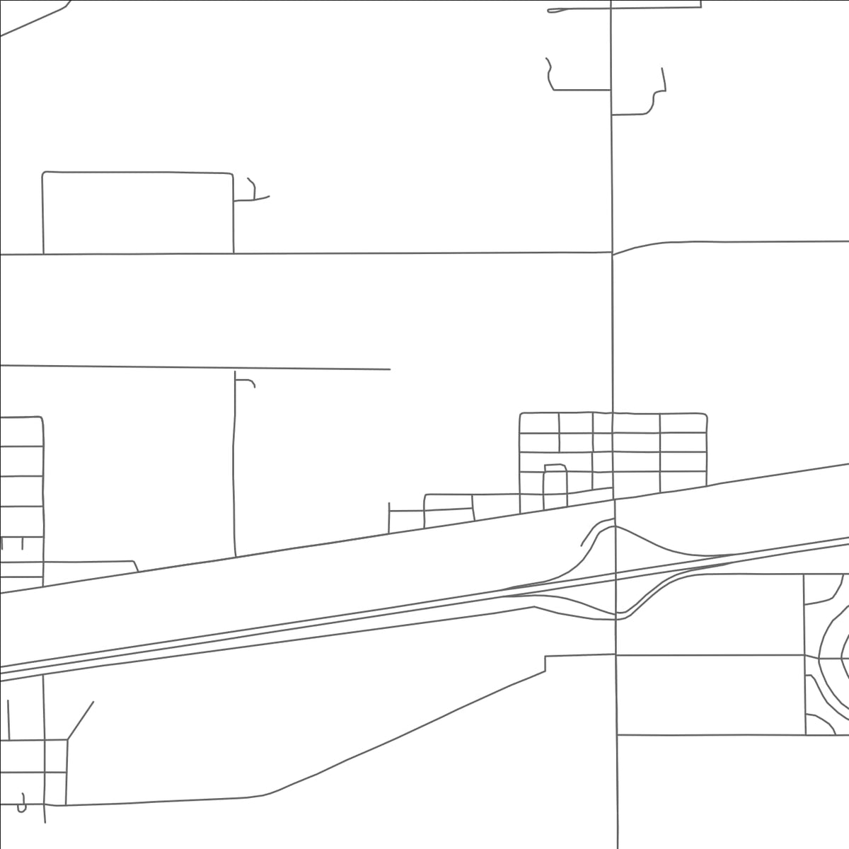 ROAD MAP OF TACNA, ARIZONA BY MAPBAKES