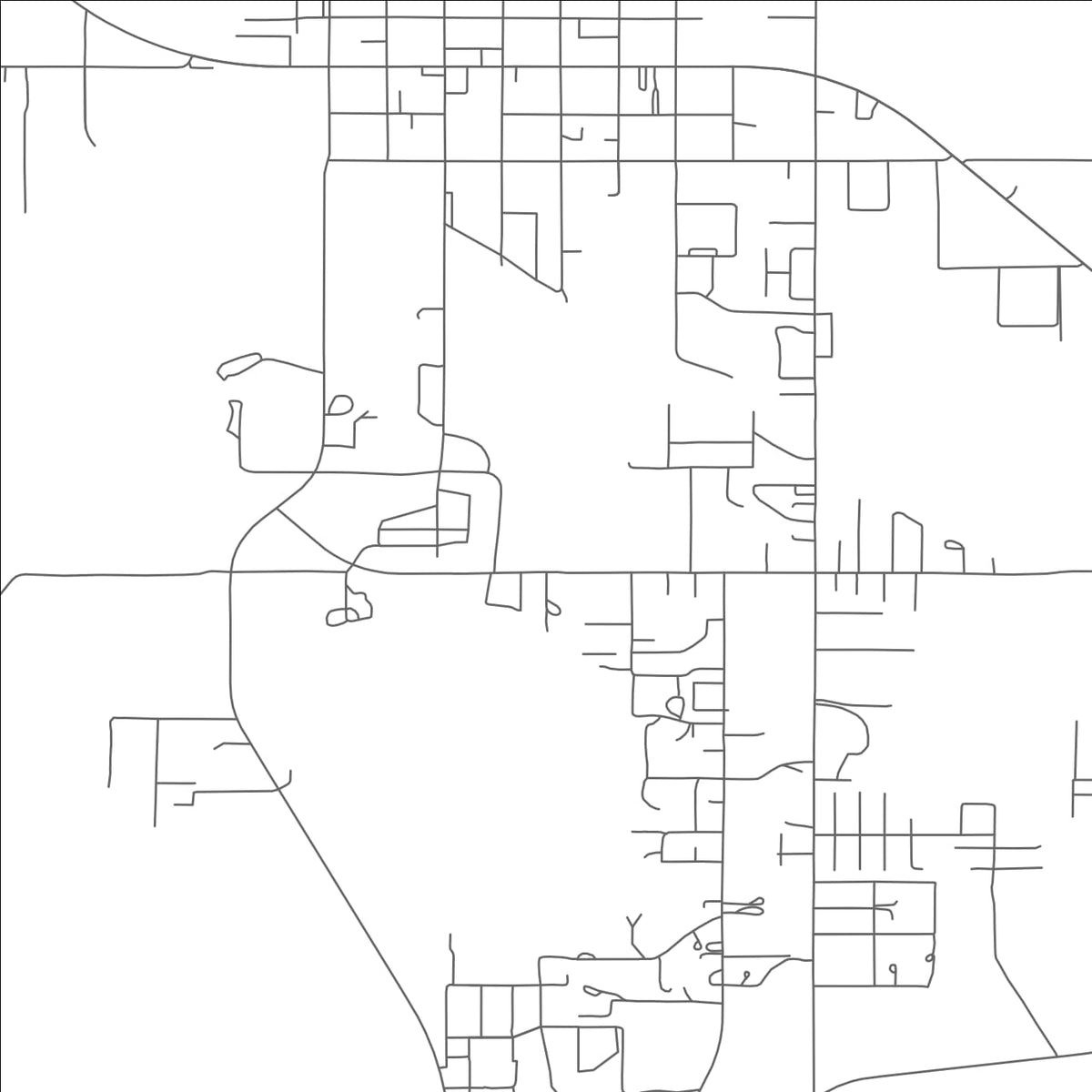 ROAD MAP OF THATCHER, ARIZONA BY MAPBAKES