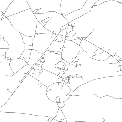 ROAD MAP OF TSAILE, ARIZONA BY MAPBAKES