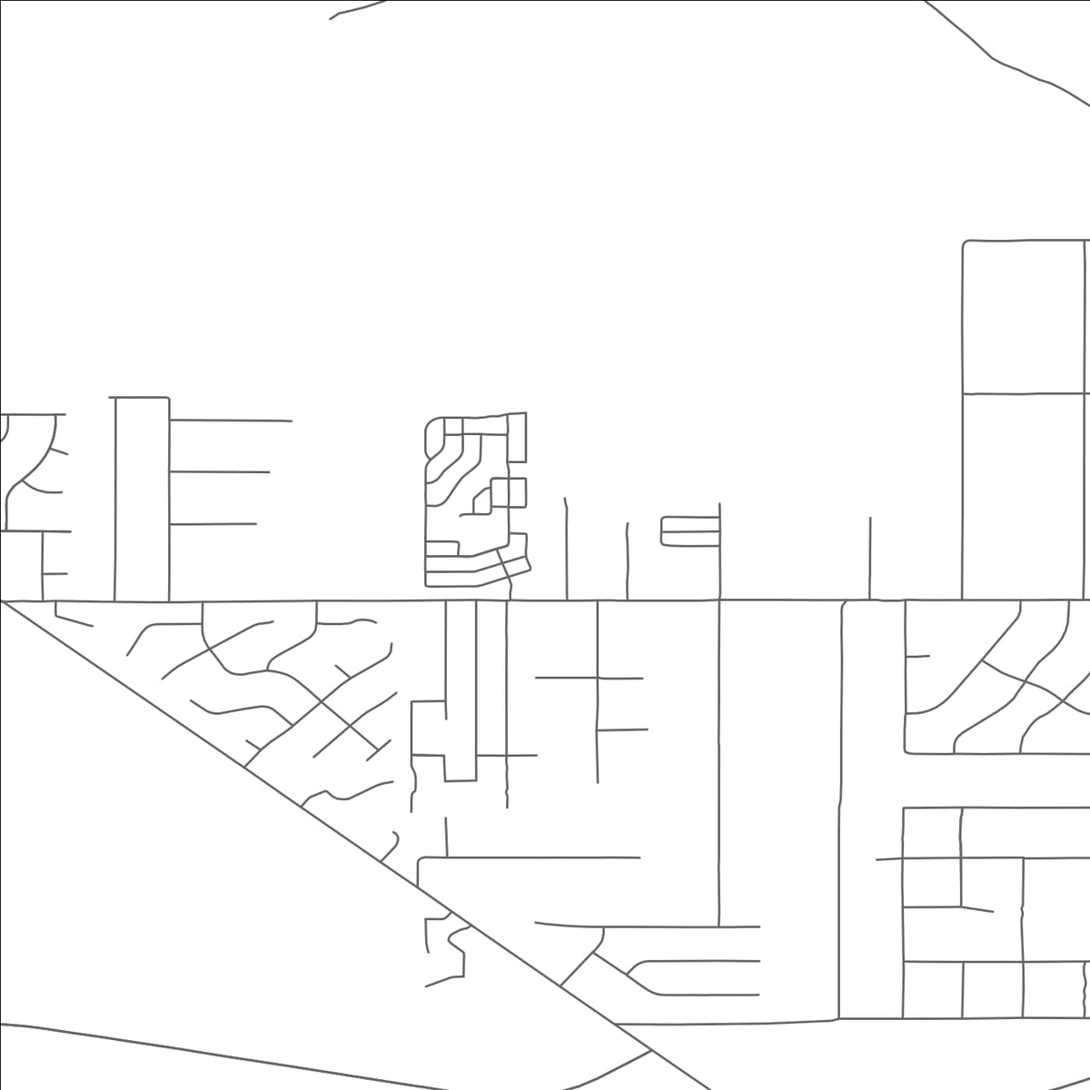 ROAD MAP OF TUCSON ESTATES, ARIZONA BY MAPBAKES