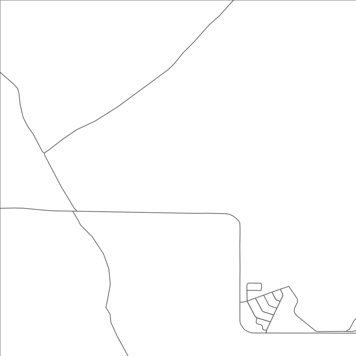 ROAD MAP OF VALLE, ARIZONA BY MAPBAKES