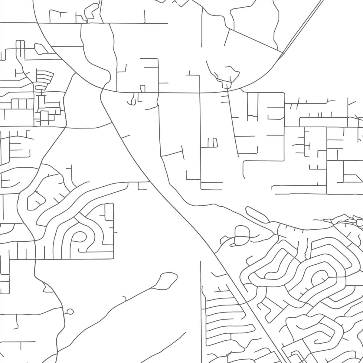ROAD MAP OF VERDE VILLAGE, ARIZONA BY MAPBAKES