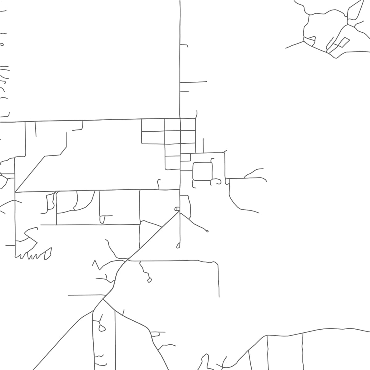 ROAD MAP OF VERNON, ARIZONA BY MAPBAKES
