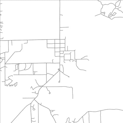 ROAD MAP OF VERNON, ARIZONA BY MAPBAKES