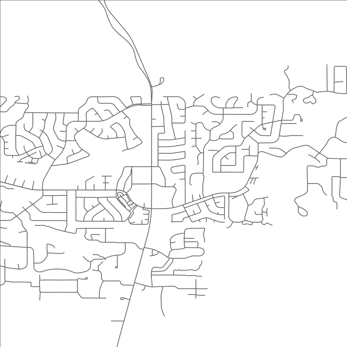 ROAD MAP OF VILLAGE OF OAK CREEK, ARIZONA BY MAPBAKES