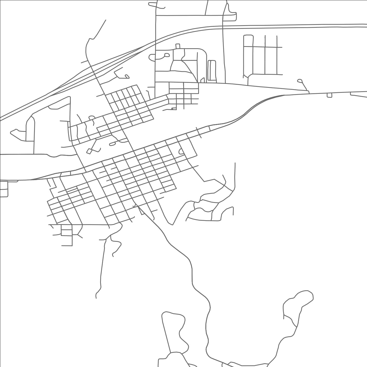 ROAD MAP OF WILLIAMS, ARIZONA BY MAPBAKES