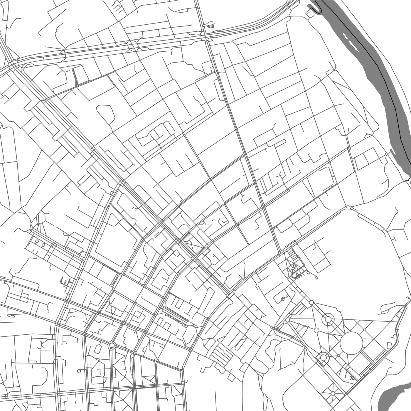 ROAD MAP OF BABRUYSK, BELARUS BY MAPBAKES