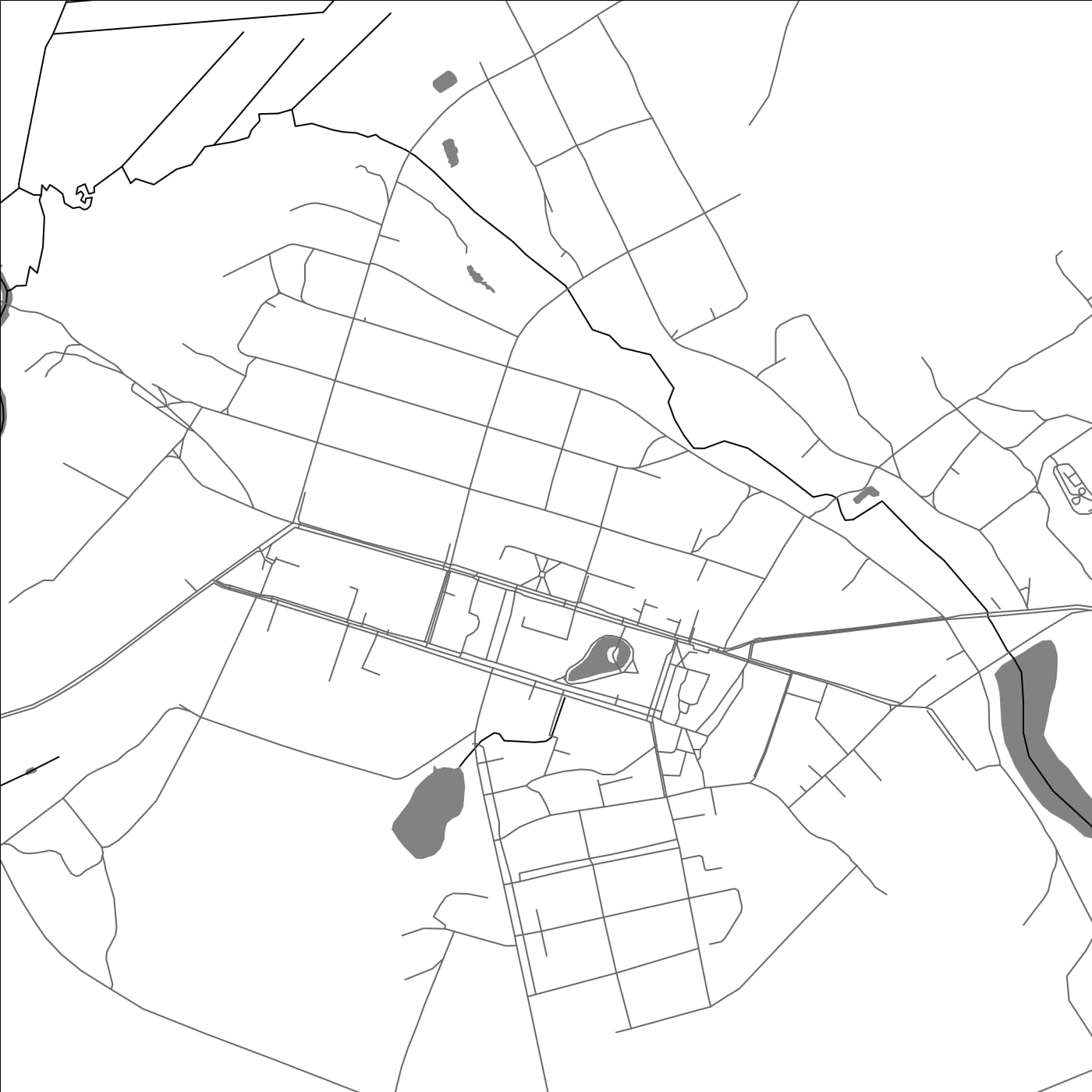 ROAD MAP OF DRYBIN, BELARUS BY MAPBAKES