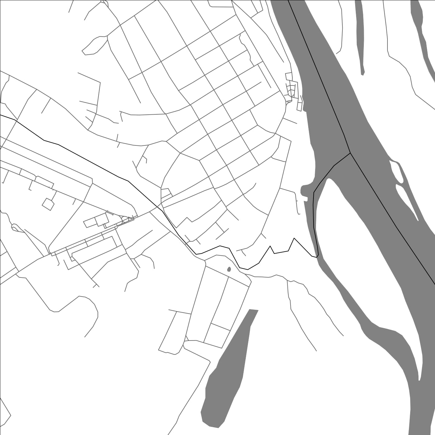 ROAD MAP OF LOYEW, BELARUS BY MAPBAKES