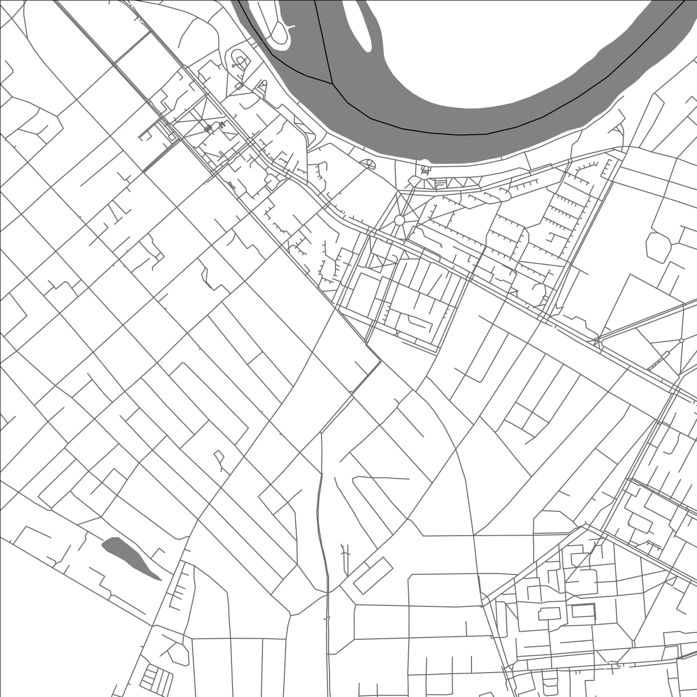 ROAD MAP OF RECHYTSA, BELARUS BY MAPBAKES