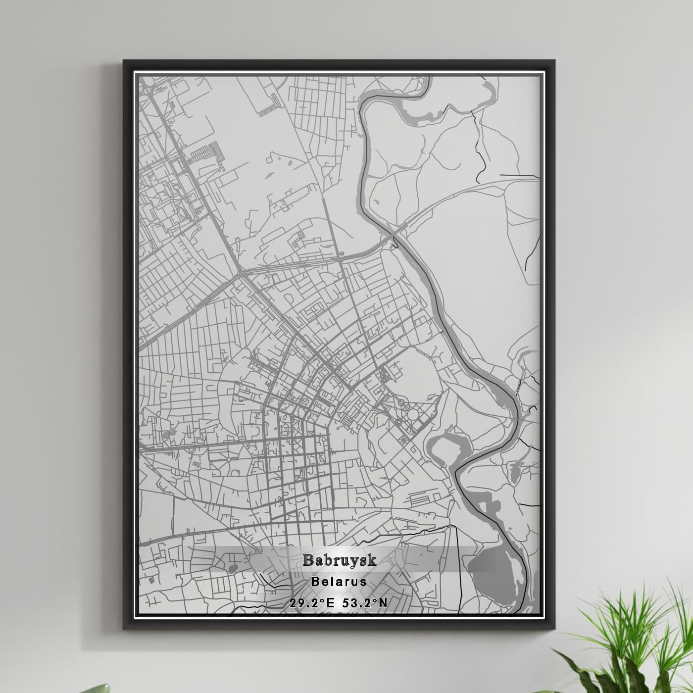 ROAD MAP OF BABRUYSK, BELARUS BY MAPBAKES