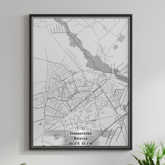 ROAD MAP OF IVATSEVICHY, BELARUS BY MAPBAKES