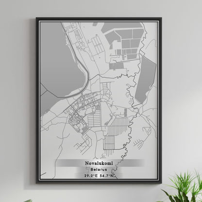 ROAD MAP OF NOVALUKOML, BELARUS BY MAPBAKES