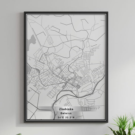 ROAD MAP OF ZHABINKA, BELARUS BY MAPBAKES