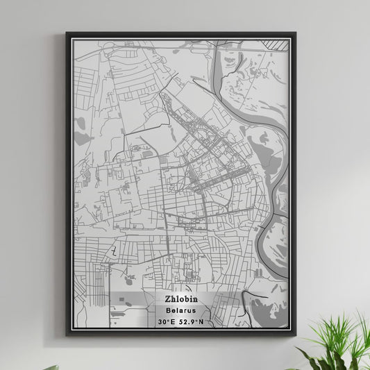 ROAD MAP OF ZHLOBIN, BELARUS BY MAPBAKES