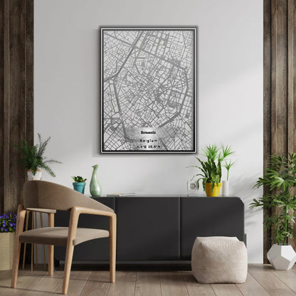 ROAD MAP OF BRUSSELS, BELGIUM BY MAPBAKES