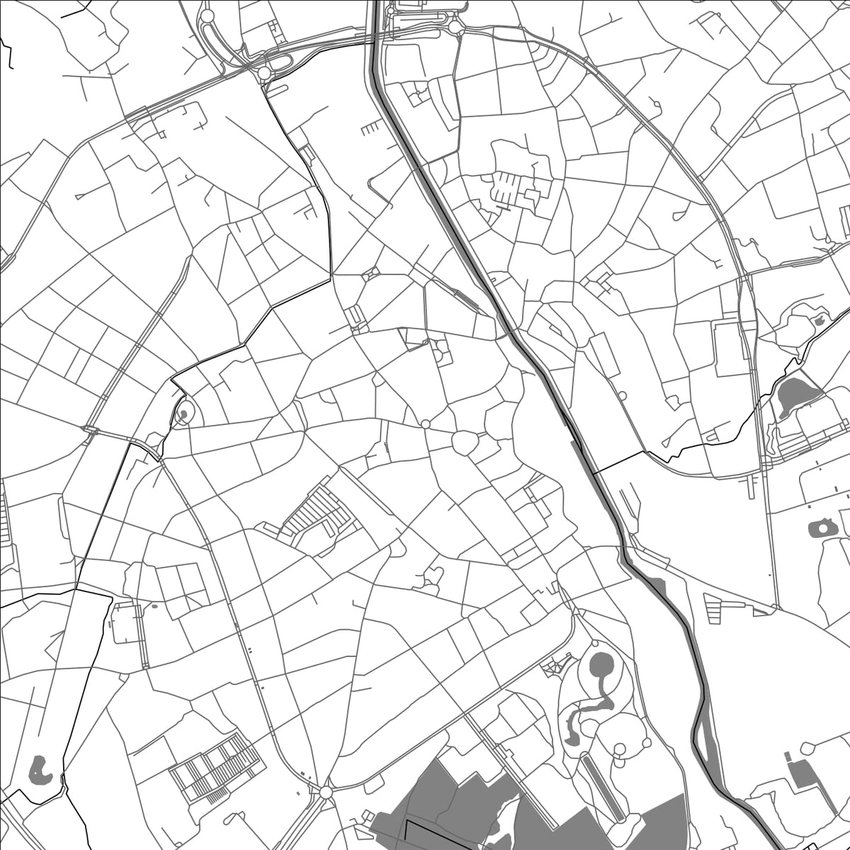 ROAD MAP OF AALST, BELGIUM BY MAPBAKES