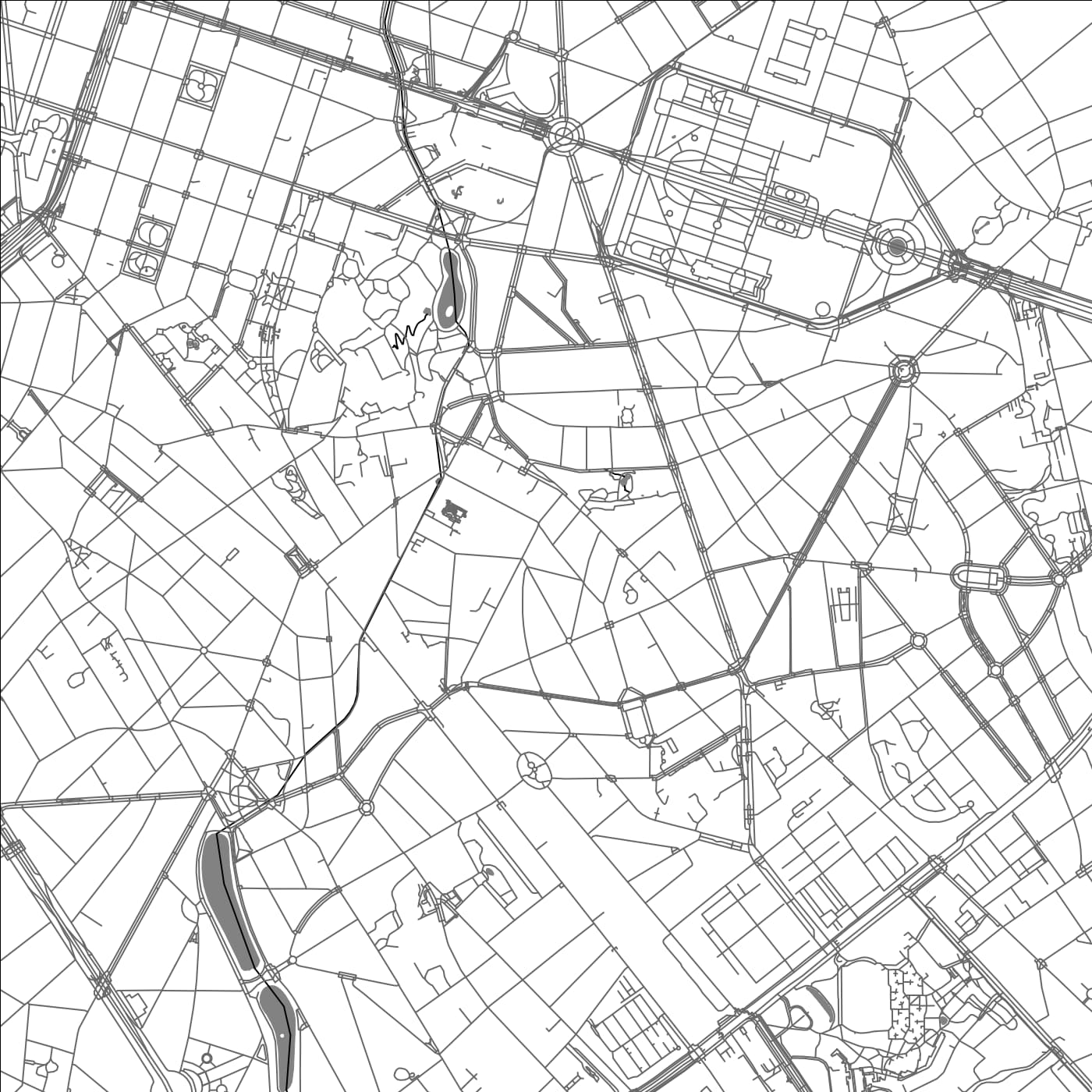 ROAD MAP OF ETTERBEEK, BELGIUM BY MAPBAKES