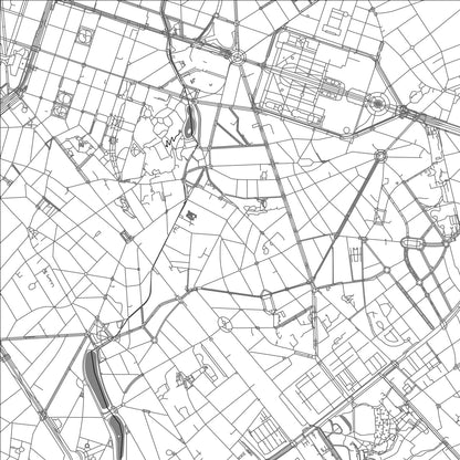 ROAD MAP OF ETTERBEEK, BELGIUM BY MAPBAKES