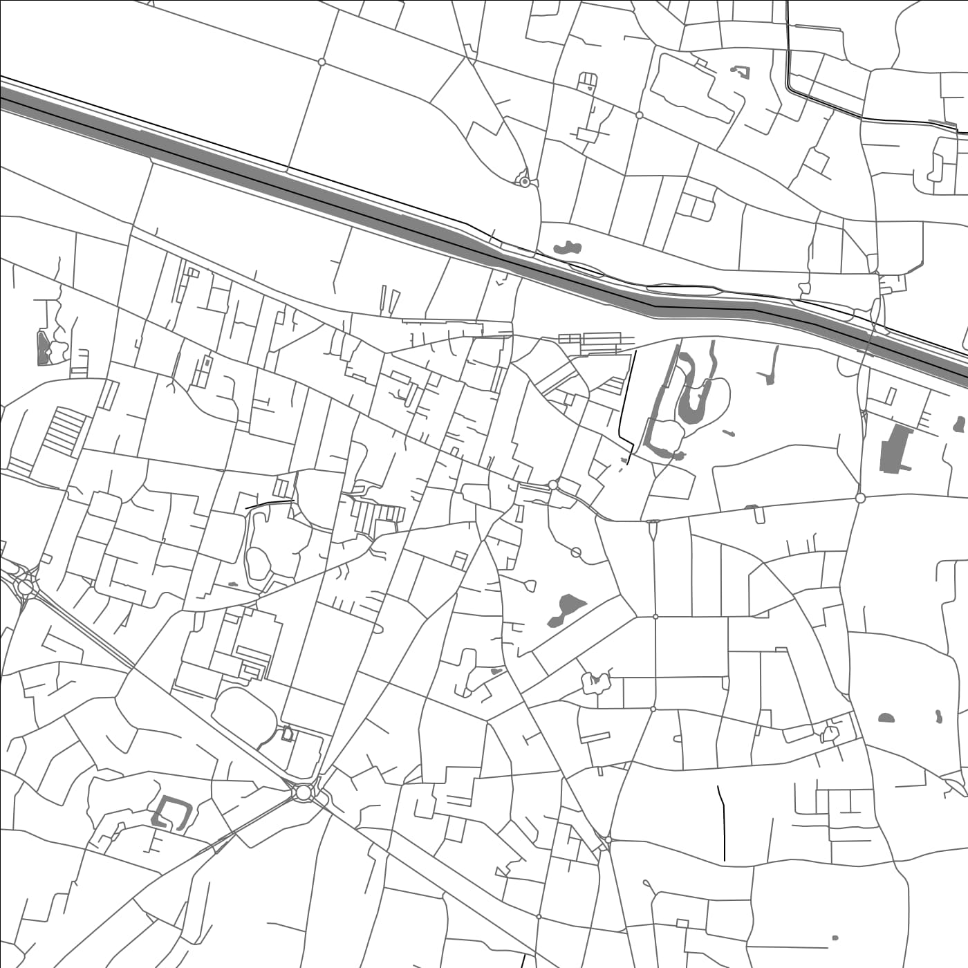 ROAD MAP OF IZEGEM, BELGIUM BY MAPBAKES