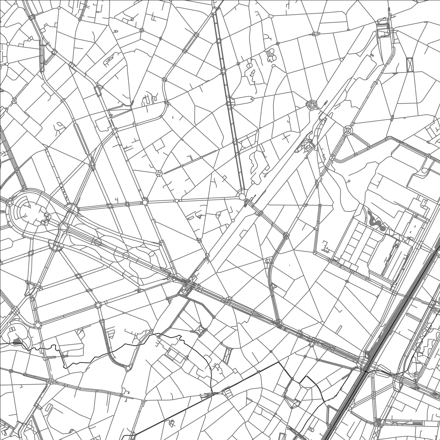 ROAD MAP OF JETTE, BELGIUM BY MAPBAKES