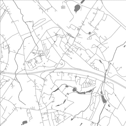 ROAD MAP OF MANAGE, BELGIUM BY MAPBAKES