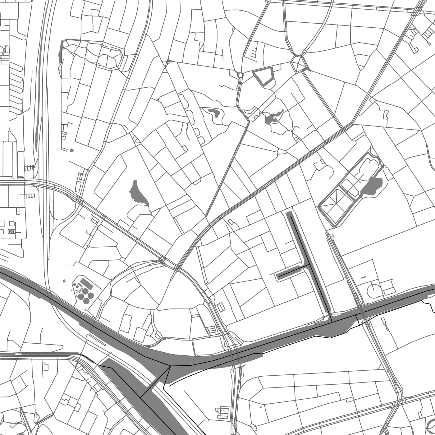 ROAD MAP OF MERKSEM, BELGIUM BY MAPBAKES