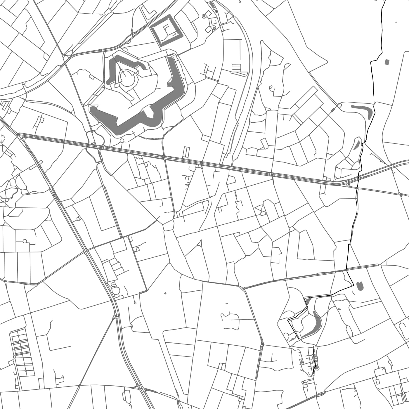 ROAD MAP OF MORTSEL, BELGIUM BY MAPBAKES