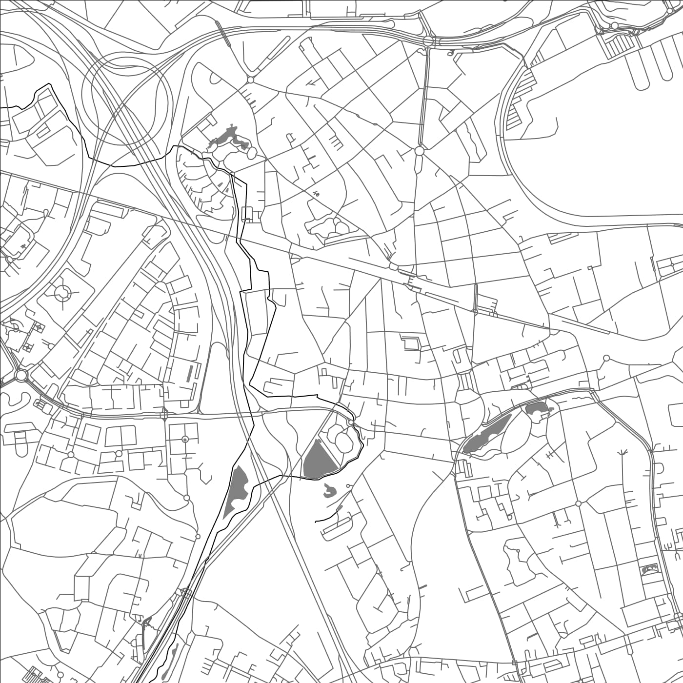 ROAD MAP OF ZAVENTEM, BELGIUM BY MAPBAKES