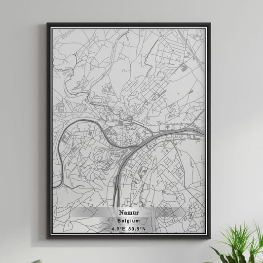 ROAD MAP OF NAMUR, BELGIUM BY MAPBAKES
