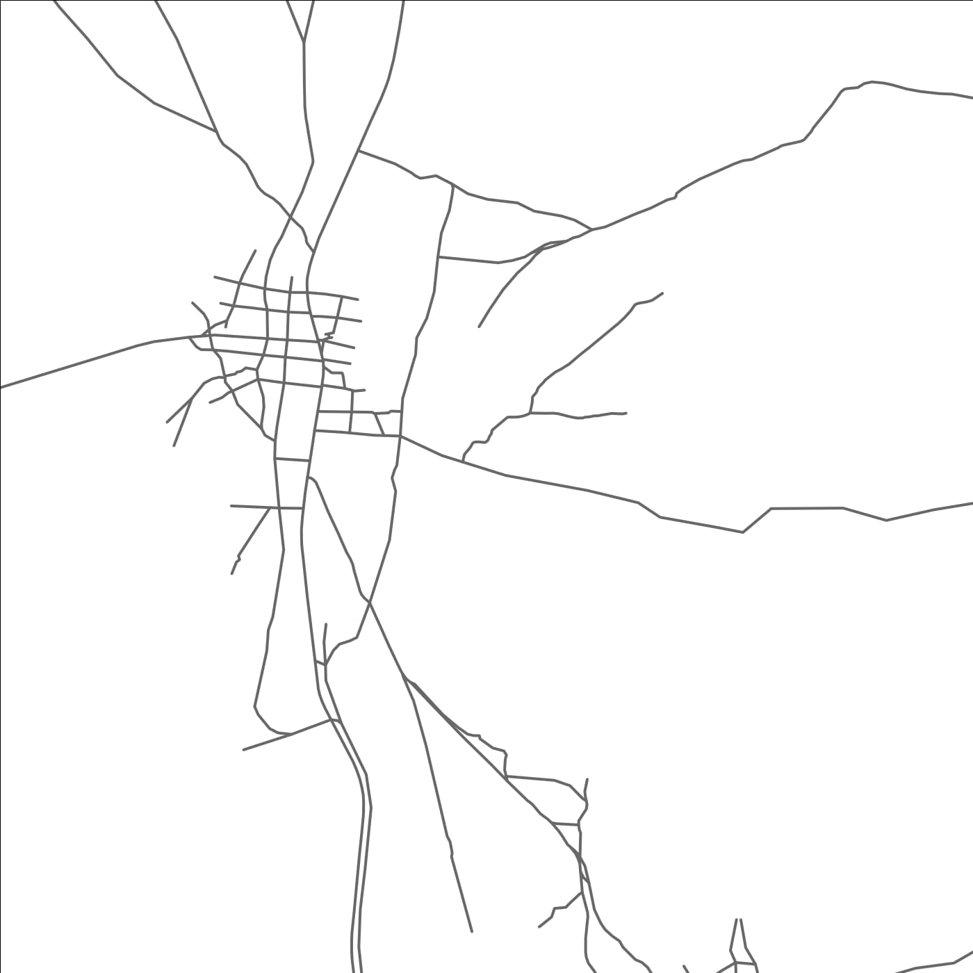 ROAD MAP OF GBEROUBOUE, BENIN BY MAPBAKES