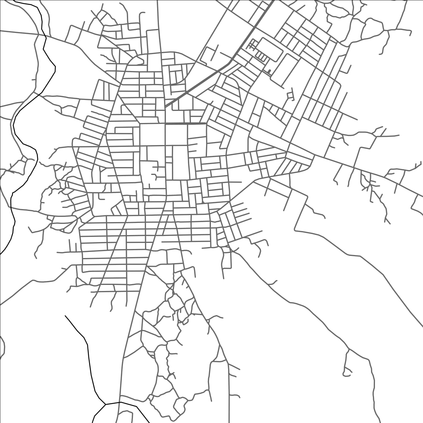 ROAD MAP OF HOUIN, BENIN BY MAPBAKES