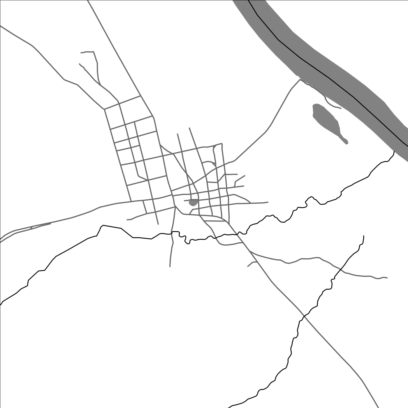 ROAD MAP OF KARIMAMA, BENIN BY MAPBAKES